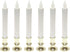 Gerson 9 Inch Battery Operated Candolier Candle Lamp with Timer, 6 Pack
