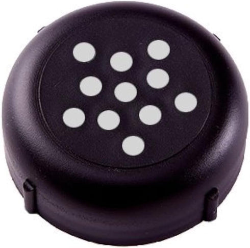 Revolutionary New Plastic Cheese Shaker Lids, 1 Dozen, Rust Proof, Black