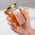 4oz 12 Pack Adabocute Hexagonal Honey Jars - Glass Honey Jars with Gold Lids, Wooden Dippers, Bee Charms and Jutes