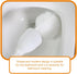 KALLORY 4pcs Toilet Brush Set - White Soft Swab Toilet Bowl Mop, Scrubber Cleaning Brush for Home Washroom