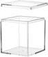 Acrylic Box with Lid, 4 Pack Small Square Container 2.2x2.2x2.2 Inch for Candy, Pill, and Tiny Jewelry Storage