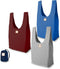 Ocean 3 Foldable Reusable Shopping Bags in 1 Compact Pouch, Durable Fabric, Holds 50+ lbs, Machine Washable