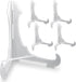Clear Frosted 7"H Easels with Locking Bar for Display, Home Office, Wedding, Art Fairs, Pack of 5