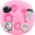 Mujiang Hand Tools Silicone Molds, Construction Tools Fondant Mold Set of 4 for Cake Decorating and Cupcake Toppers