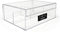 Isaac Jacobs Multi-Sectional Tray Organizer with Lid (6.7" L x 8.6" W x 3.4" H), 3-Compartment Storage for Makeup,