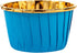 Restaurantware Panificio 3.5 Ounce Baking Cups, 50 Greaseproof Foil Cups, Oven-Ready Blue Muffin Liners