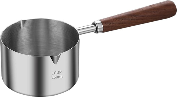 Kloahmo Food grade Stainless Steel Mini Butter Warmer, Mini Milk/Coffee Warmer, 8.5 oz