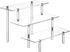 Clear Acrylic Perfume Display Stand Organizer, 3 Tier Cupcake Stand Risers for Tabletop Use