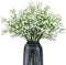 Olrla White Babys Breath Artificial Flowers - 10 Pcs Long Stem Fake Gypsophila for Wedding Bouquets and Home Decoration