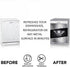 Silver Butterfly Dishwasher Magnet Cover, 23" x 26" Kitchen Decor, Stainless Steel Effect Vinyl Decal for Home Appliance