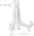 BANBERRY DESIGNS Large Clear Plastic Easels, 9 Inches High, Pack of 10 for Displaying Pictures
