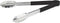 Winco 12" Stainless Steel Serving Tongs with Plastic Handle, Black