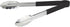 Winco 12" Stainless Steel Serving Tongs with Plastic Handle, Black