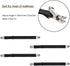 4Pcs Adjustable Bed Sheet Straps Clips, Elastic Mattress Sheet Fasteners Holder for Sofa, Couch, Table Cloth