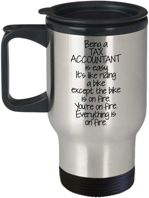 Unique Mother's Day Gifts for Tax Accountants, Humorous Travel Mug for Coworkers from Friends
