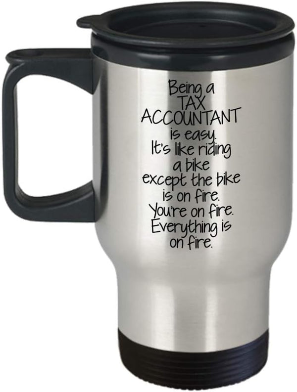 Unique Mother's Day Gifts for Tax Accountants, Humorous Travel Mug for Coworkers from Friends