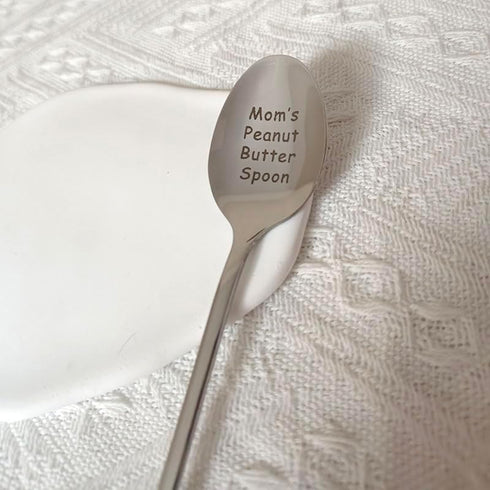 Gift for Mom from Daughter & Son - Mom's Peanut Butter Spoon for Peanut Butter Lovers