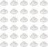 30 Pieces Mini Suction Cups, 20mm Clear PVC Plastic Sucker Pads for Festival Decoration, Wall Glass Home Car