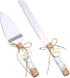 Rustic Love Sign Wedding Cake Knife and Server Set - Rustic Wedding Cake Knife for Parties and Anniversaries