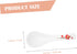 HOMSFOU 4pcs Ceramic Ramen Spoons, Small White Chinese Soup Spoon, Cream Soup Spoon, Japanese Ramen Soup Spoons