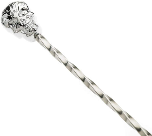 Barfly 13-Inch Bar Spoon with Sugar Skull End
