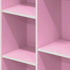 Furinno 7-Cube Reversible Open Shelf - White/Pink, Model 11048WH/PI