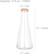 Magic Season Decorative Glass Bottles with Cork Stoppers, 2 Pcs (12 fl oz. Tapered Bottles)