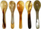 Uonlytech 5Pcs Buffalo Horn Caviar Spoons - Small Dessert & Coffee Spoons for Kitchen Flatware