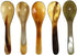 Uonlytech 5Pcs Buffalo Horn Caviar Spoons - Small Dessert & Coffee Spoons for Kitchen Flatware