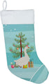 Caroline's Treasures BB9259CS Embden Goose Christmas Stocking, Teal Holiday Decor