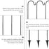 2Pack IMIKEYA Shepherds Hooks for Outdoor: Shepherd Hooks Plant Garden Stake Plant Stand Hangers Outdoor Hanger Hook
