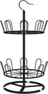 OLDRAINBOW Revolving Round Iron Shoe Tree Rack,Standing Circular Rotating Shoe Rack,Spinning Shoe Organizer