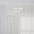MIULEE 2 Panels Elegant Solid Color Sheer Window Curtains, 54X72 Inches, Ivory Voile Drapes for Living Room