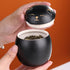 Angoily 160ml Ceramic Jar, Japanese Lucky Cat Tea Canister with Lid, Decorative Storage for Tea, Coffee, Spices