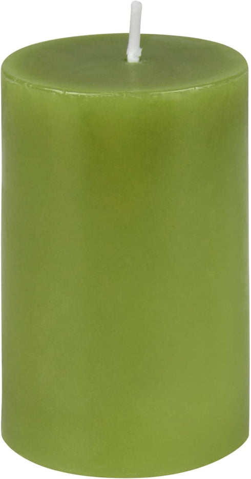 Jeco Sage Green Pillar Candle - 2” Diameter by 3” Height, CPZ-2311