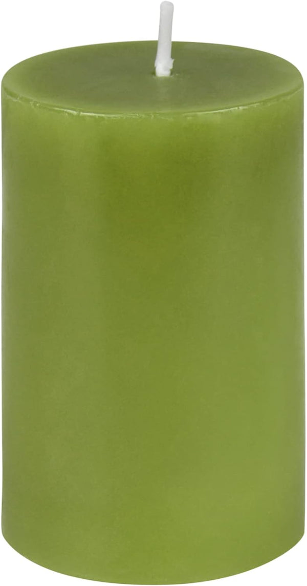 Jeco Sage Green Pillar Candle - 2” Diameter by 3” Height, CPZ-2311