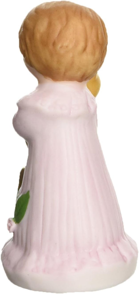 Enesco Brunette Age 1 Figurine - 1.75-Inch, White, Yellow