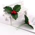 Jinshining 20 Pcs Red and Green Christmas Holly Berries Faux Berry Flowers with Leaves Xmas Berry Picks