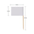 200 Pack Blank Toothpick Flags Food Cheese Labels for Charcuterie Board, Cupcake, Party Decoration (White)