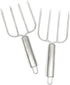 KAYCROWN Stainless Steel Turkey & Roast Lifters - Set of 2 Poultry Forks for Thanksgiving