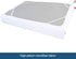 Queen Size Box Spring Cover with Smooth Elastic Woven Material, Dustproof, Washable, White, Wrinkle & Fading Resistant