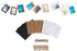 AKOAK 30 Pcs DIY Kraft Paper Cardboard Photo Frame with Wooden Clips and String - 5" x 7" in White/Black/Brown