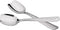 IMEEA Flat Edge Cooking Spoon - 18/8 Stainless Steel Serving Spoon, 10-Inch Mixing Spoon, Set of 2