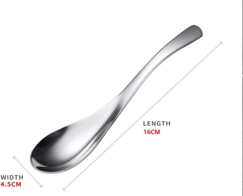 Soup Spoons, Stainless Steel Short Handle Spoons - Classic and Durable Soup Spoon, Set of 5