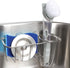 HULISEN 3-in-1 Sponge Holder for Kitchen Sink - Stainless Steel Caddy for Soap, Dish Brush Holder, No Drill, Rustproof,