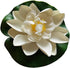 7Pcs Artificial Lotus Flower Pool Aquarium Decoration, 3.9 Inch Eternal Flower (White)