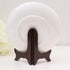 PRETYZOOM 3pcs Wooden Plate Stands for Display: 5 Inches Easel Display Holder, Table Top Easels for Photos