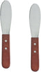 Pack of 2 Stainless Steel Butter Spreader Knife with Wooden Handle