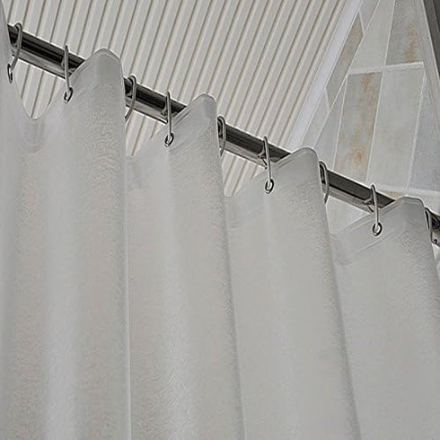 AooHome Frosted Shower Curtain Liner 8G Eva Extra Long 72x78 Inch with Heavy Duty 5 Bottom Magnets, Semi Transparent