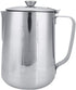 Stainless Steel Milk Frothing Pitcher with Lid for Latte Coffee Art, 1500ML, for Office Kitchen with Handle
